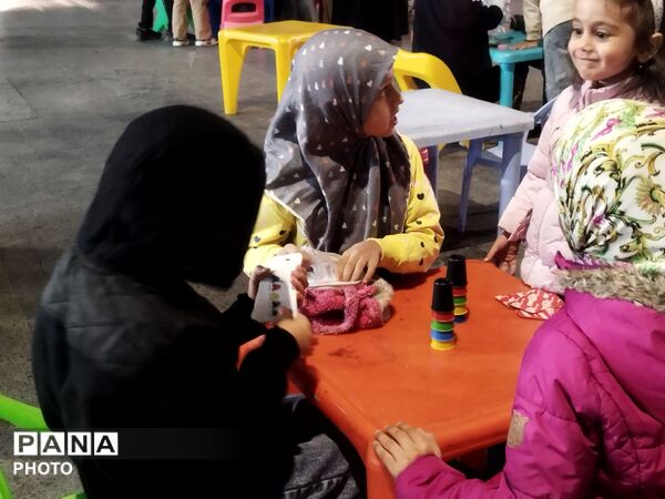 بازی و سرگرمی کودکان در موکب فرهنگیان نیشابور