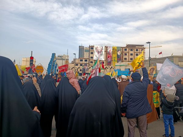 مراسم تشیع نمادین پیکر شهید سید حسن نصرالله در مشهد
