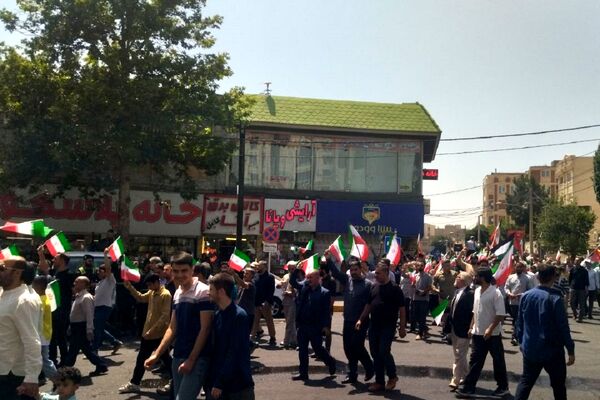 حضور باشکوه مردم شهرستان فردیس در راهپیمایی جمعه نصر و خشم