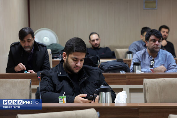 نشست خبری سردار سرتیپ دوم پاسدار هادی ملانوری، فرمانده سپاه حفاظت هواپیمایی