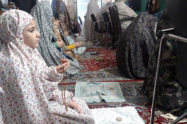 مراسم معنوی اعتکاف در مساجد شهر قدس