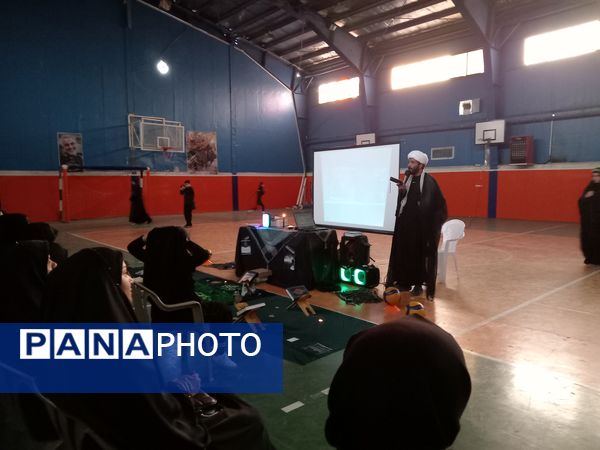 عزاداری دختران ورزشکاران شهر جعفریه به‌مناسبت شهادت حضرت فاطمه زهرا(س) 