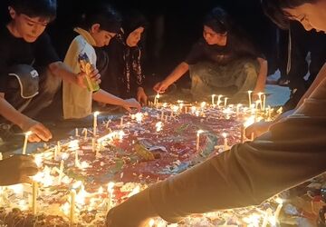 پلدختر غرق در سوگ شام غریبان حسینی شد