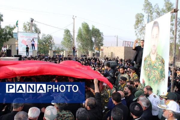 وداع باشکوه مردم دو استان با پیکر شهیدان اقتدار