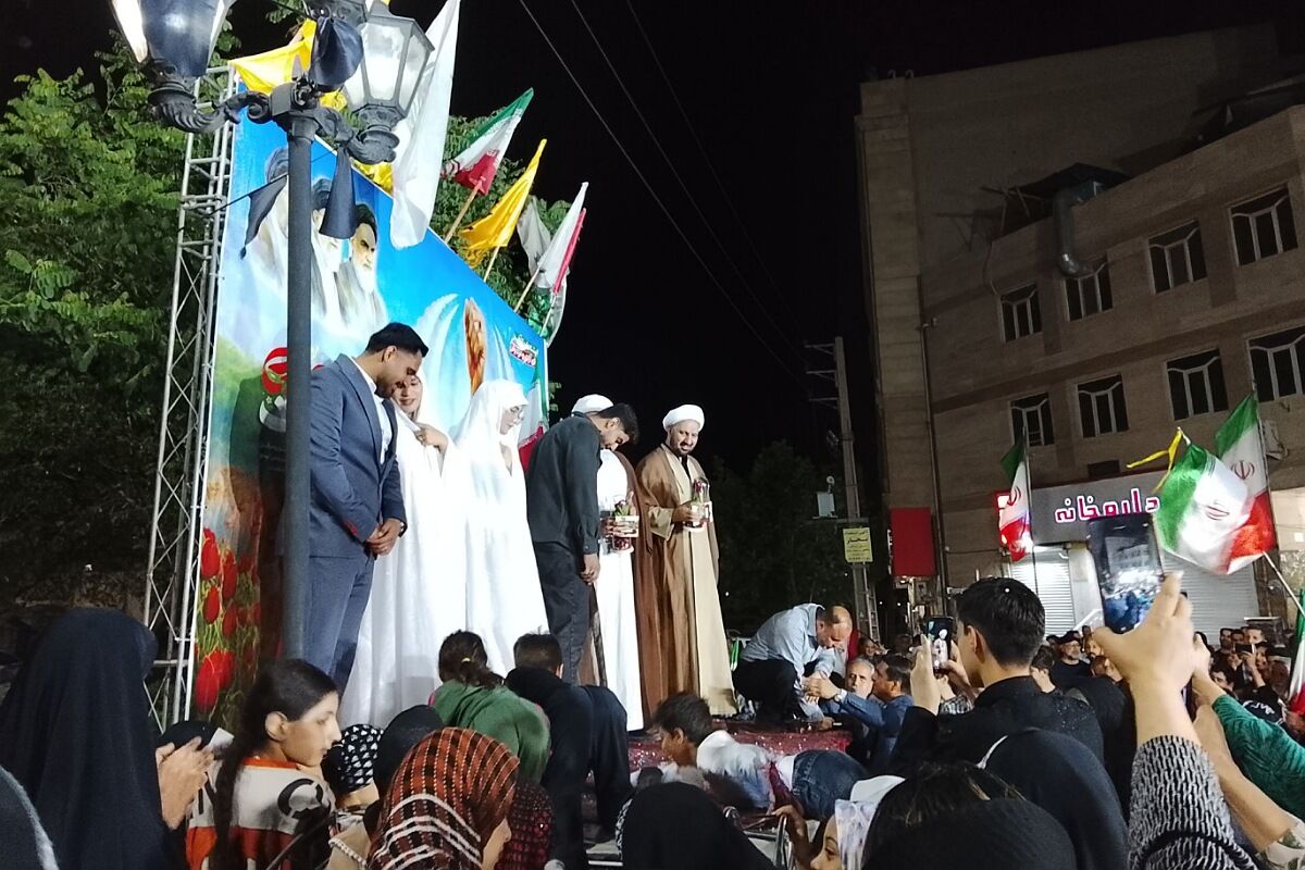 مراسم تجلیل از 2 زوج جوان در شبهای عهد و پیمان