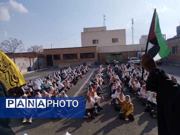 جشن سراسری به شکرانه پیروزی مردم غزه در مدرسه نشاط اسلامشهر