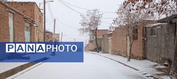 برف زمستانی در شهرستان بن 