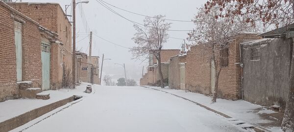 برف زمستانی در شهرستان بن 