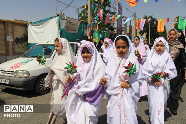  آغاز جشن بندگی دانش‌آموزان  شهرستان نظرآباد 