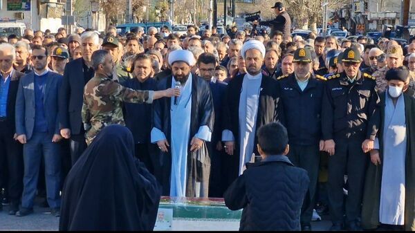 تشییع پیکر شهید ابوالفضل عرب در شهرستان گالیکش