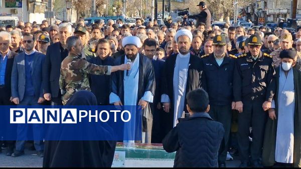 تشییع پیکر شهید ابوالفضل عرب در شهرستان گالیکش