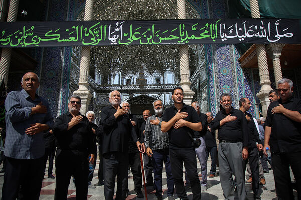 مراسم عزاداری سالروز شهادت امام حسن عسگری(ع) در قم
