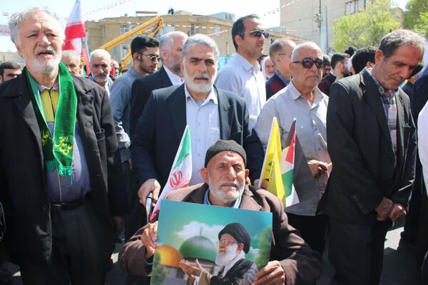 اعلام همبستگی مردم قم با فلسطین در راهپیمایی روز جهانی قدس
