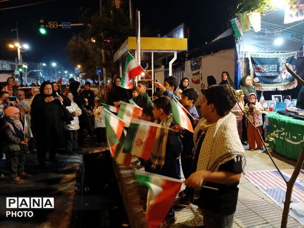نهمین شب از خدمت‌رسانی اداره آموزش و پرورش کردکوی قالب موکب مردمی
