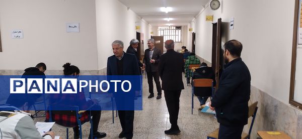 بازدید از حوزه‌های آزمون نهایی دی ماه پایه دوازدهم ناحیه ۶ مشهد