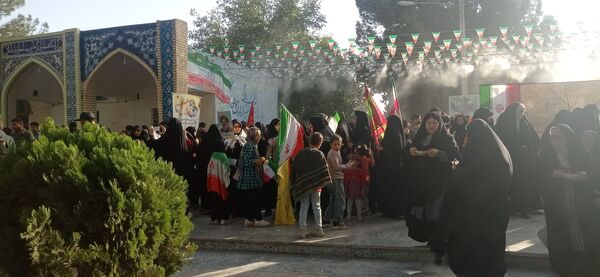 مراسم یادواره شهدای نیشابور درجوار آرامگاه فضل بن شاذان