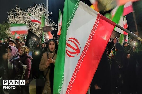 هجدهمین شب از اجتماعات خیابانی در شهر بار نیشابور