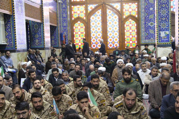 گرامیداشت حماسه ۹ دی در مسجد حظیره یزد