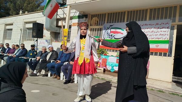 حماسه آفرینی دانش آموزان شهر نیم‌ور در روز مقابله با استکبار ستیزی جهانی