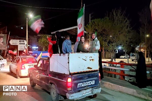 گذری بر رژه خودرویی در شهر بار نیشابور