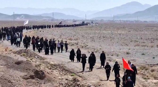 قدم به قدم با جاماندگان اربعین حسینی در شهرستان کوهپایه 