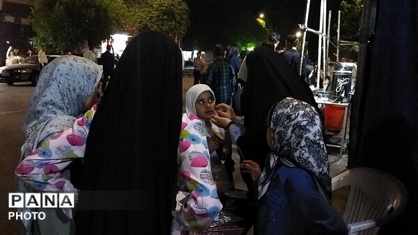 موکب جبهه فرهنگیان نیشابور در هشتاد و هفتمین شب از اجتماعات مردمی نیشابور 