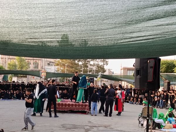 تعزیه خوانی روز عاشورا در دهستان رزق‌آباد