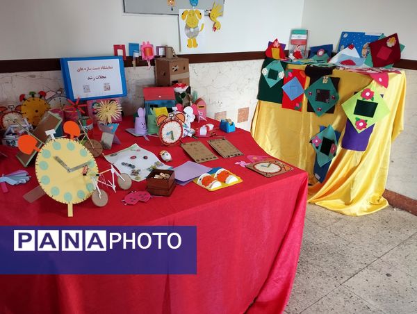 نمایشگاه دست‌سازه‌های دانش‌آموزی؛ تجلی خلاقیت و مهارت در آموزشگاه شقایق‌های ملارد