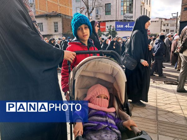 حماسه دهه نودی‌ها در راهپیمایی ۲۲ بهمن قائمشهر