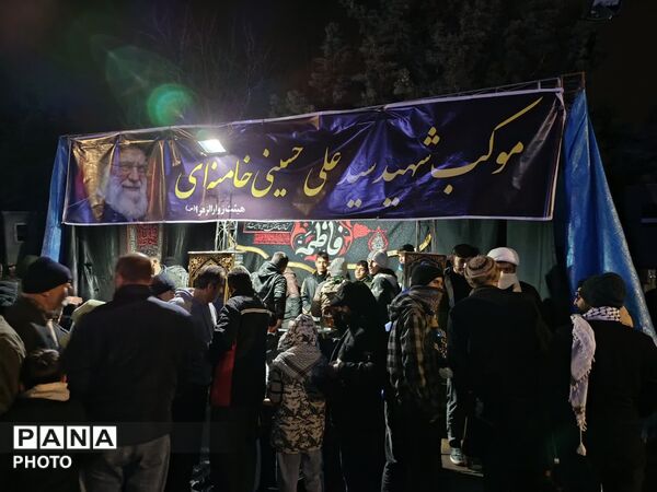 نهمین شب راهپیمایی خون‌خواهی رهبر شهید انقلاب در فردیس