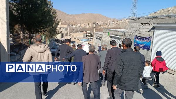 تشییع مادر شهید روستای یاسه چای با حضور گسترده مردم