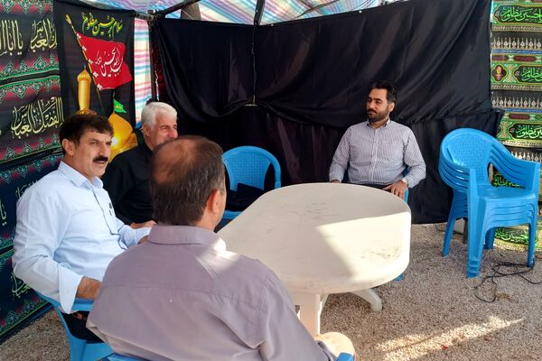 بازدید مدیر سازمان دانش‌آموزی کرمانشاه از موکب‌های اربعین حسینی 