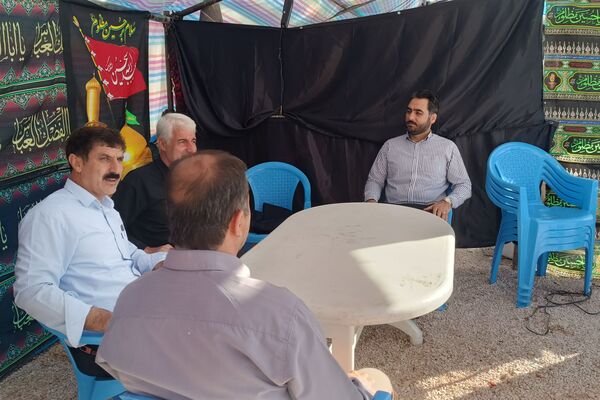 بازدید مدیر سازمان دانش‌آموزی کرمانشاه از موکب‌های اربعین حسینی 