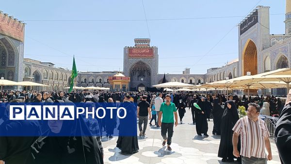 مراسم پیاده‌روی جاماندگان اربعین از میدان پانزده خرداد تا حرم مطهر رضوی