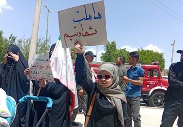 وداع با سردار شهید در شهرستان بروجن