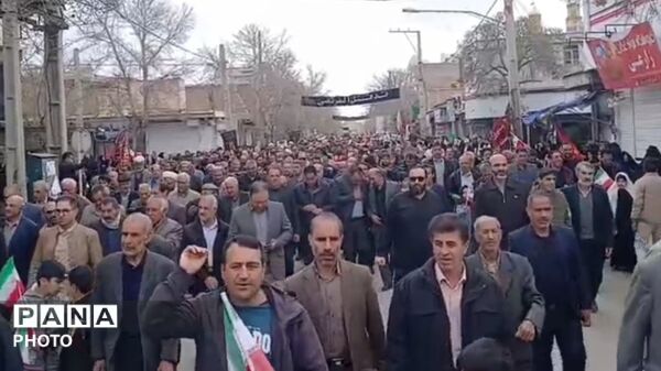 حضور پر شور مردم کوهدشت در راهپیمایی عظیم روز قدس