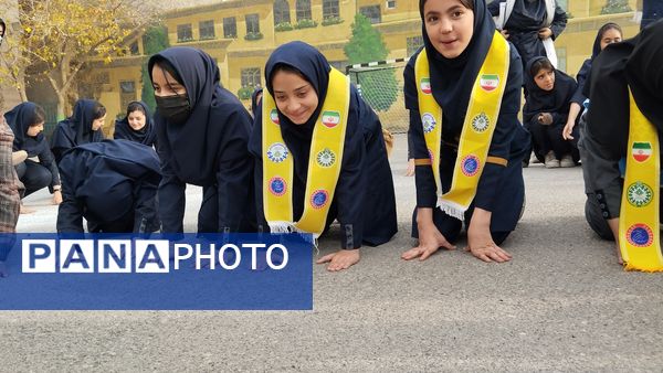 مدارس سراسر کشور آماده مقابله با زلزله،مانور ایمنی در مدرسه هوشیار