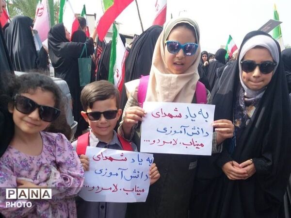 فرزندان انقلاب شهرستان شهیدپرور لامرد در روز قدس