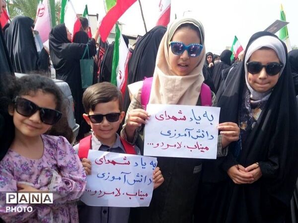 فرزندان انقلاب شهرستان شهیدپرور لامرد در روز قدس