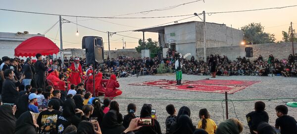مراسم تعزیه خوانی حسینی در روستای حسین آباد شهرستان شیروان