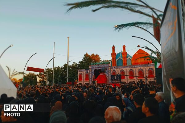 آیین خیمه‌سوزان در غروب عاشورای آباده