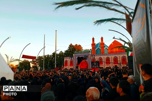 آیین خیمه‌سوزان در غروب عاشورای آباده