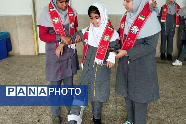 برگزاری مانور زلزله در مدارس ناحیه 4 شیراز 