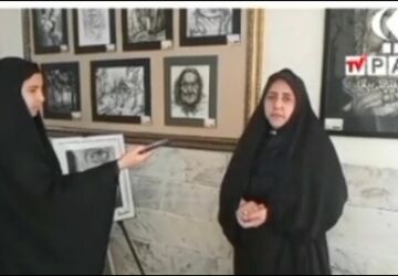 نمایشگاه آثار دستی و هنری دانش‌آموزان هنرستان حضرت زهرا(س) قم