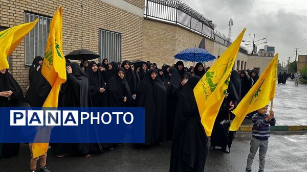 تجمع مردم کرج در محکومیت ترور رهبر مقاومت لبنان