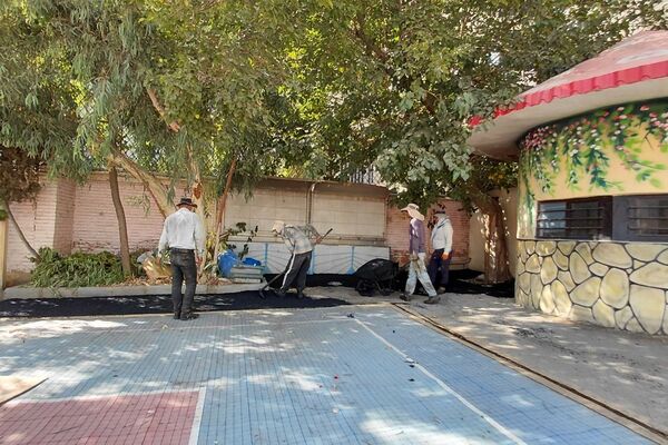 آماده‌سازی دبستان هدی ۱ در راستای اجرای پروژه مهر
