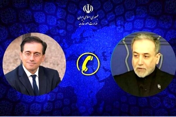 گفت‌وگوی تلفنی وزرای امور خارجه جمهوری اسلامی ایران و اسپانیا