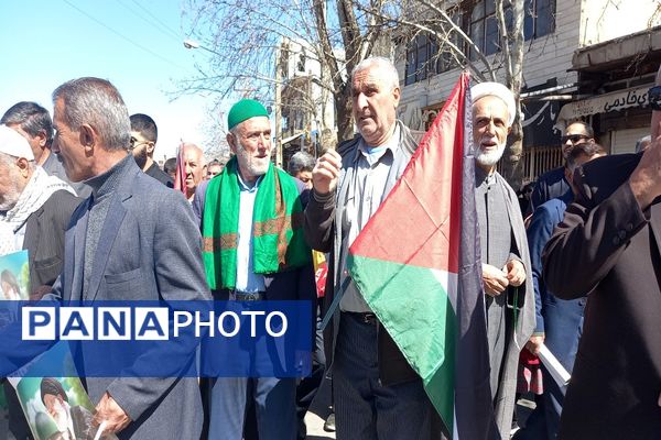 حضور پرشور مردم یاسوج در راهپیمایی روز قدس