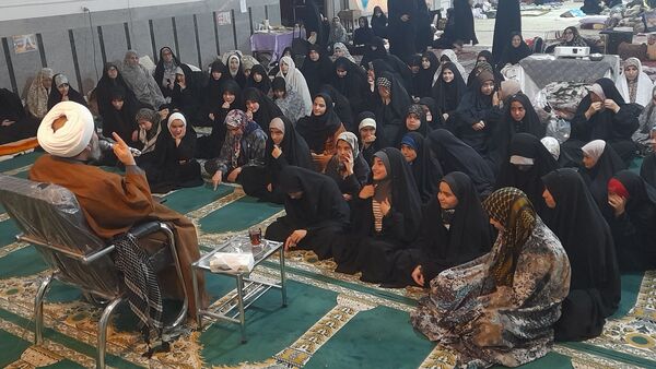 مراسم شهادت حضرت زینب کبری در جمع معتکفین مسجد فاطمیه نیشابور