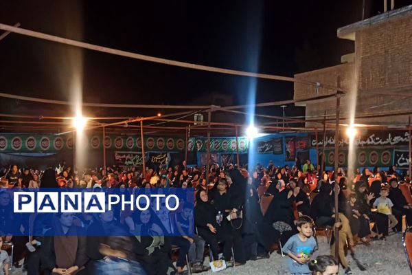 عزاداری مردم شهر بیضا در سوگ شهیدان کربلا